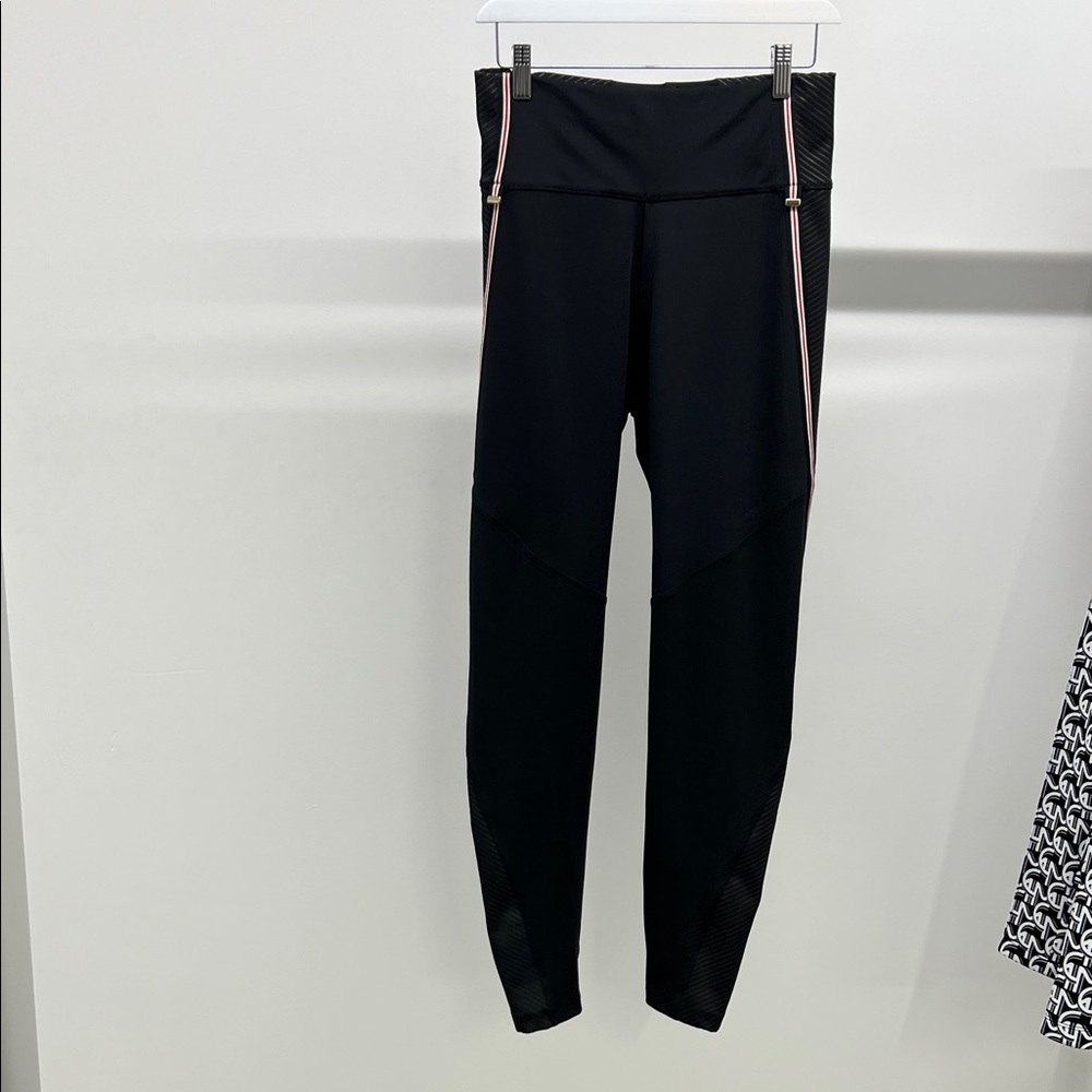 Marc Cain Black Leggings with Red Stripes